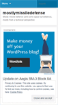 Mobile Screenshot of mostlymissiledefense.com